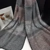 Wholesale export scarves, e-commerce live streaming, new horizontal striped triangular stitch edging, supply chain supply details Picture